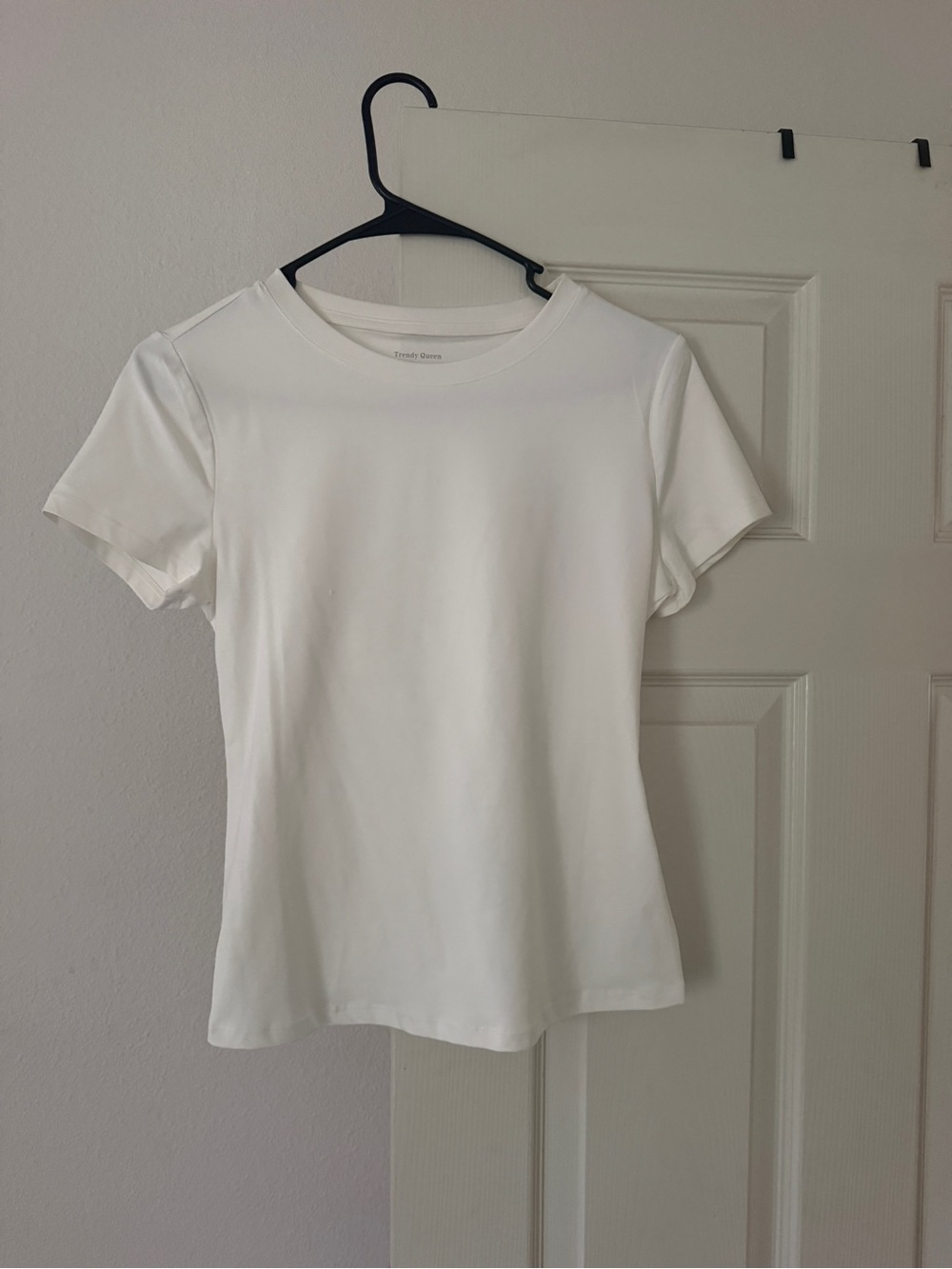 Classic White Crewneck Tee - Women's Top